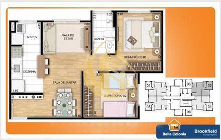 Apartamento, 2 quartos, 44 m² - Foto 19
